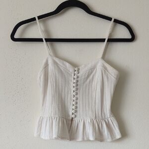 Elegant White Button-Down Women's Top